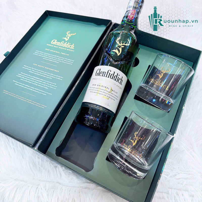 Rượu Glenfiddich 12 Hộp Quà 2025