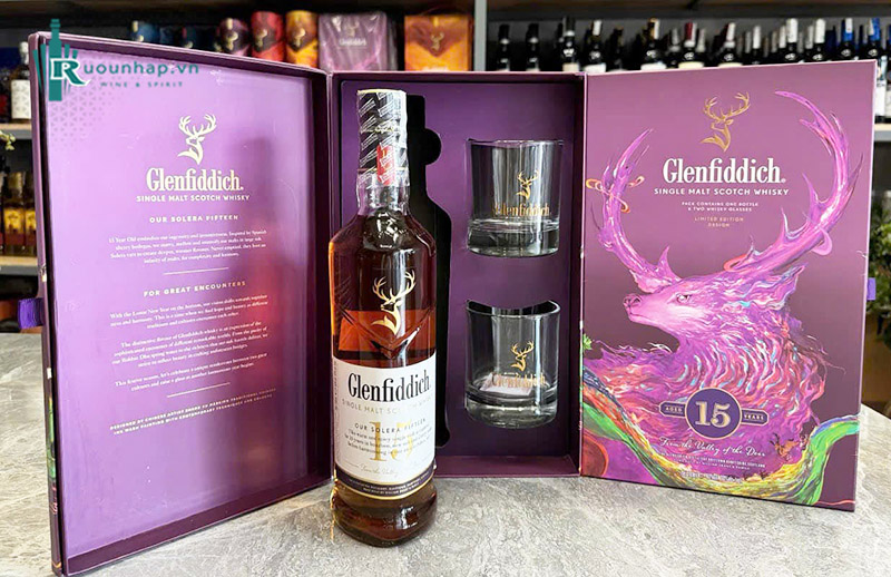 Rượu Glenfiddich 15 Hộp Quà 2025