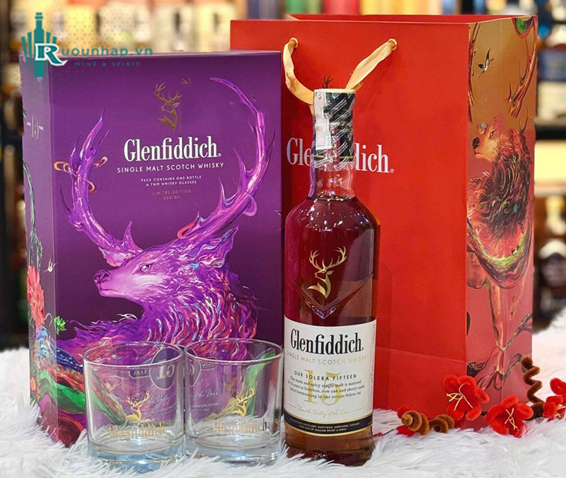 Rượu Glenfiddich 15 Hộp Quà 2025