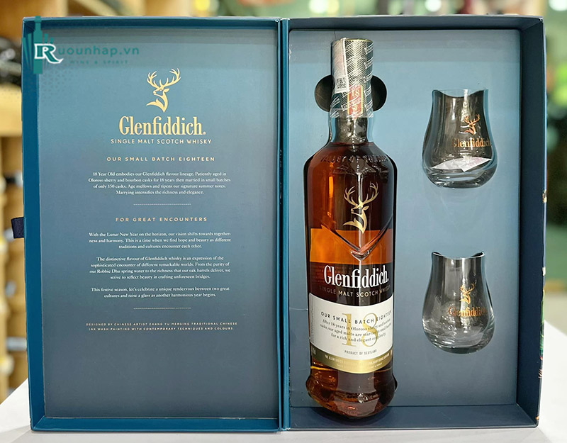 Rượu Glenfiddich 18 Hộp Quà 2025