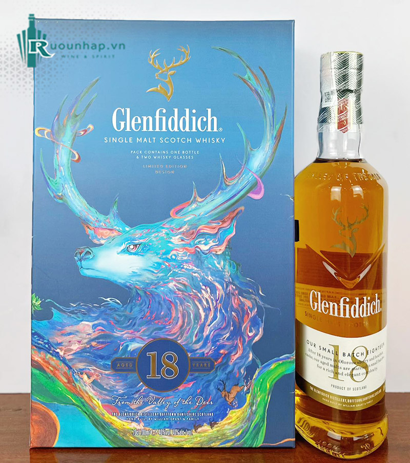 Rượu Glenfiddich 18 Hộp Quà 2025