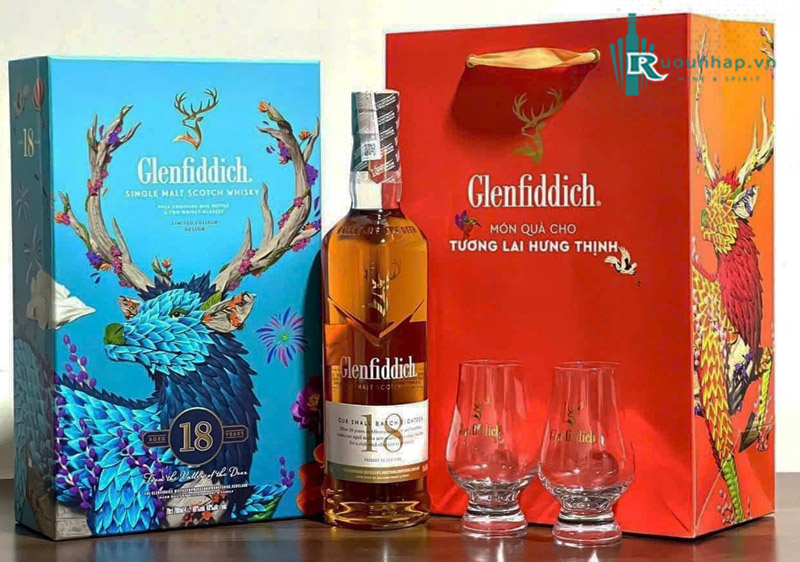 Rượu Glenfiddich 18 Hộp Quà 2025