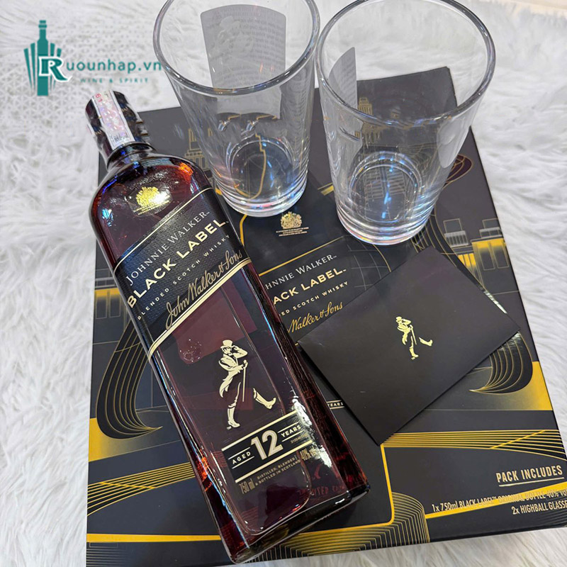 Rượu Johnnie Walker Black Label Hộp Quà 2025