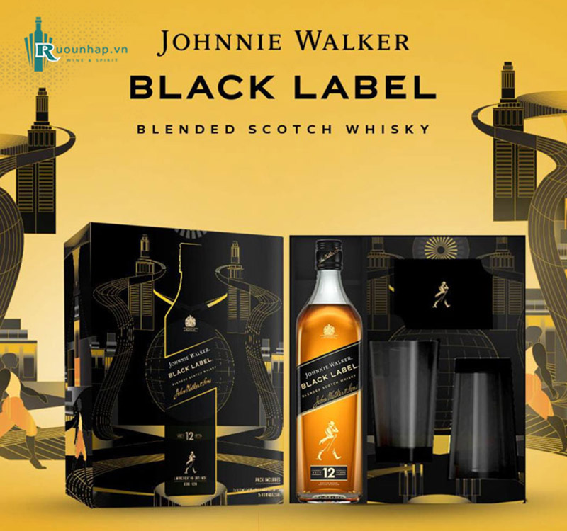 Rượu Johnnie Walker Black Label Hộp Quà 2025