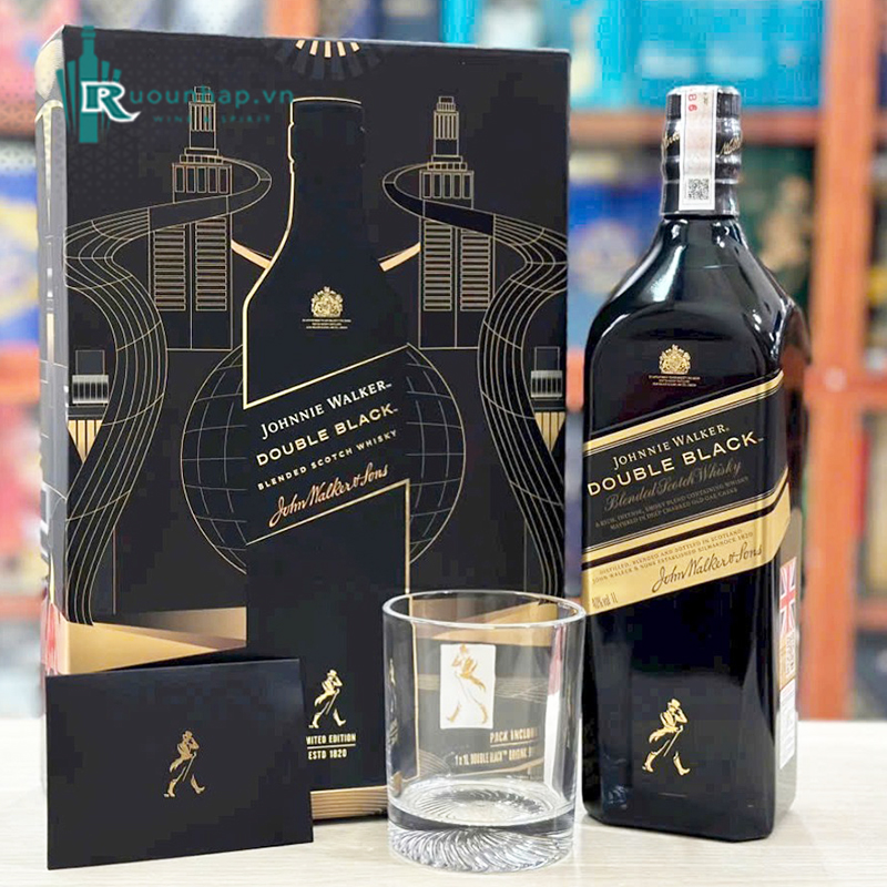 Rượu Johnnie Walker Double Black Label Hộp Quà 2025