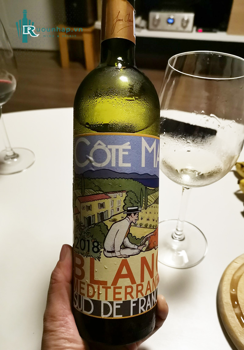 Rượu Vang Cote Mas Blanc Mediterranee