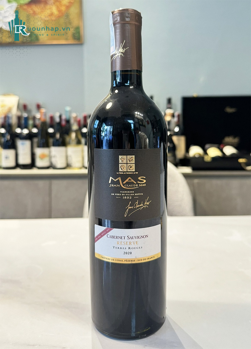 Rượu Vang Jean Claude Mas Cabernet Sauvignon Reserve Terres Rouge