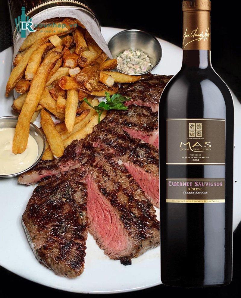 Rượu Vang Jean Claude Mas Cabernet Sauvignon Reserve Terres Rouge
