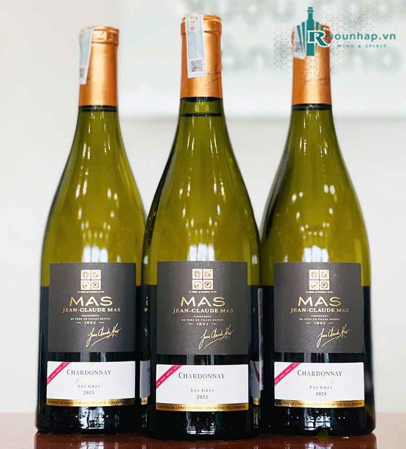 Rượu Vang Jean Claude Mas Chardonnay Reserve Les Gres