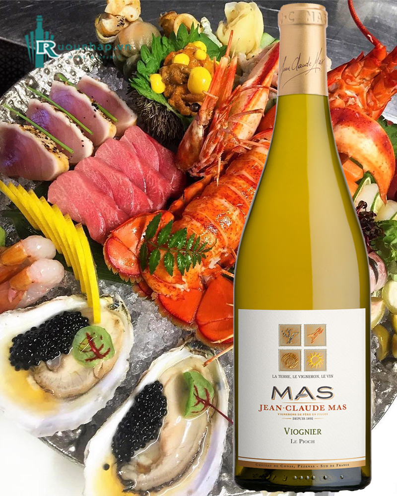 Rượu Vang Jean Claude Mas Viognier Le Pioch