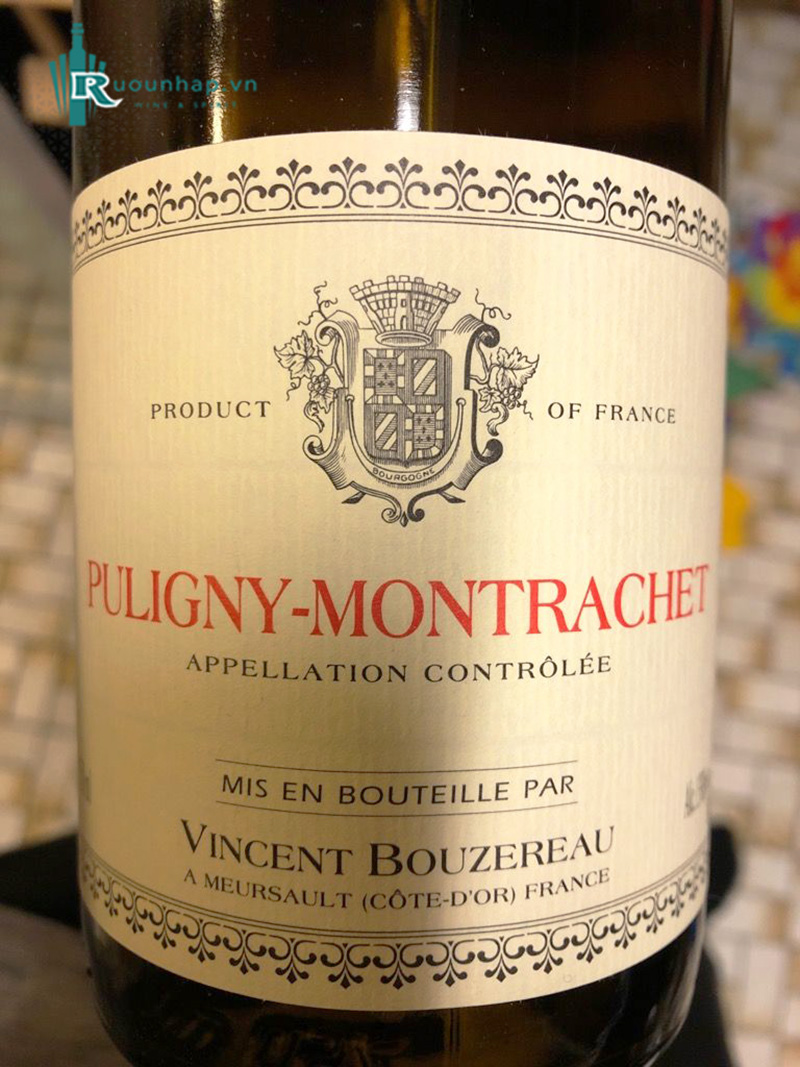 Rượu Vang Puligny Montrachet Vincent Bouzereau