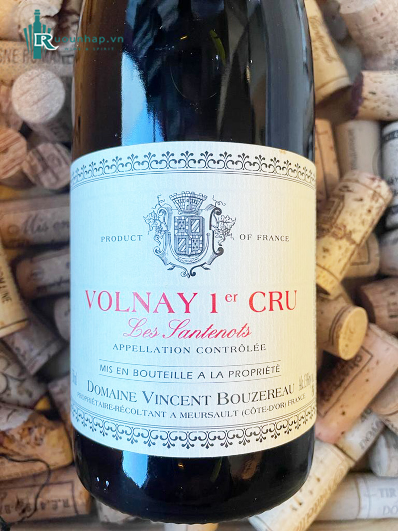 Rượu Vang Volnay 1er Cru Les Santenots Domaine Vincent Bouzereau