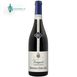 Rượu Vang Vougeot Premier Cru Les Cras Bouchard Aine & Fils là dòng rượu vang đỏ cao cấp đến từ vùng đất danh giá Côte de Nuits thuộc Bourgogne, Pháp.