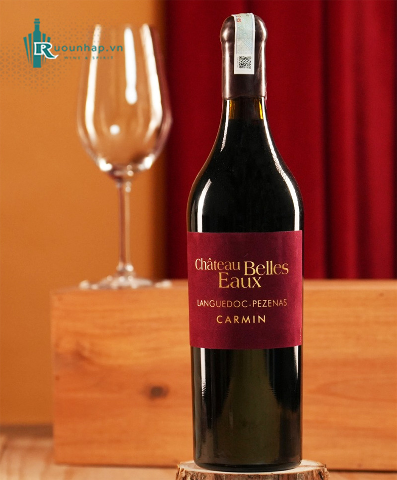 Rượu Vang Chateau Belles Eaux Languedoc Pezenas Carmin