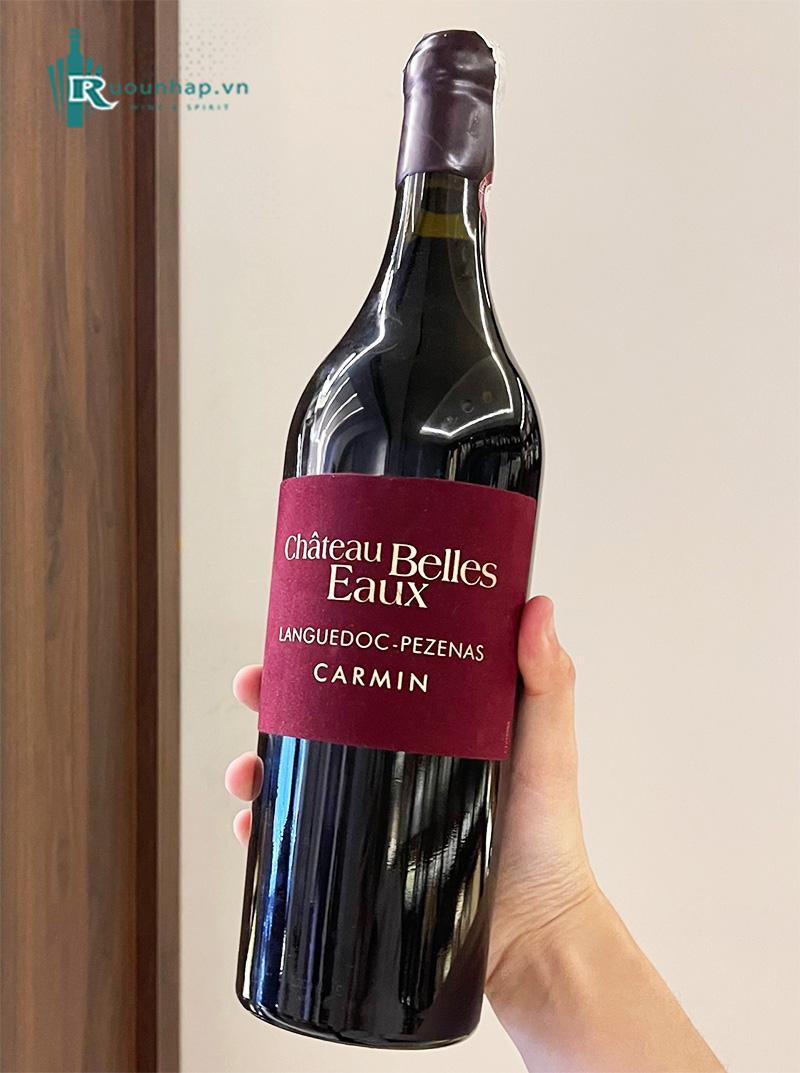 Rượu Vang Chateau Belles Eaux Languedoc Pezenas Carmin