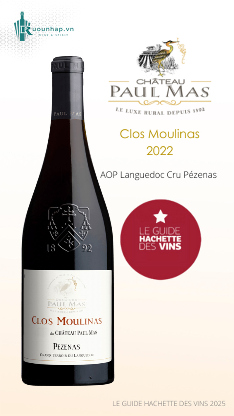 Rượu Vang Chateau Paul Mas Clos Moulinas Pezenas