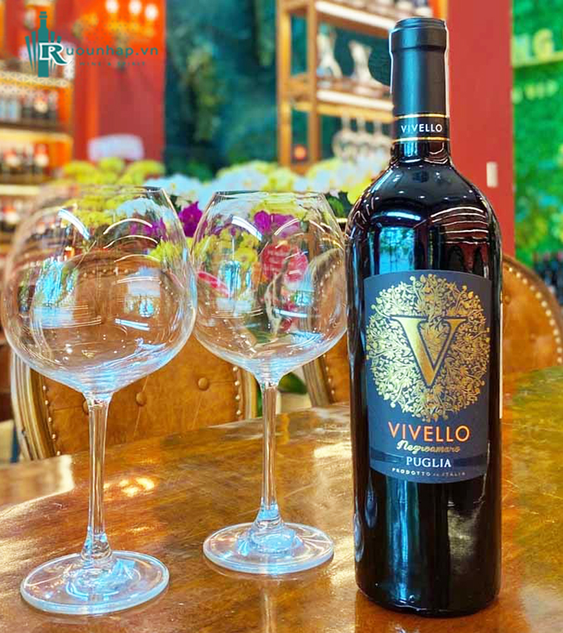 Rượu Vang Vivello Negroamaro Puglia