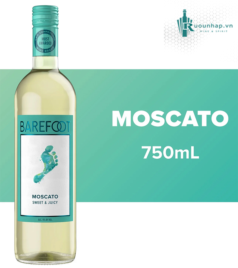 Rượu Vang Barefoot Varietal Moscato