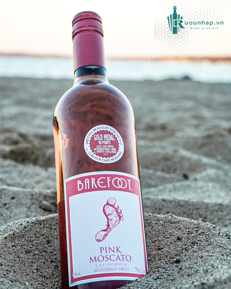 Rượu Vang Barefoot Varietal Pink Moscato