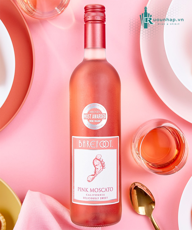 Rượu Vang Barefoot Varietal Pink Moscato