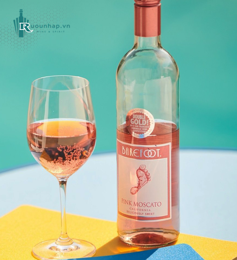 Rượu Vang Barefoot Varietal Pink Moscato