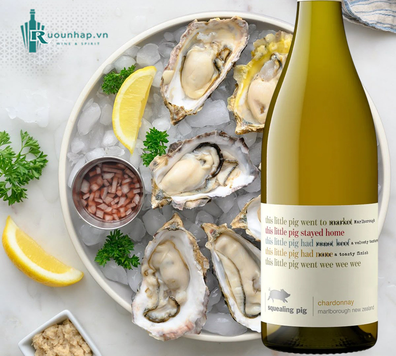 Rượu Vang Squealing Pig Chardonnay 6 Rượu Vang Squealing Pig Chardonnay