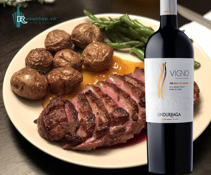 Rượu Vang Vigno Old vines Dry-farmed Carignan