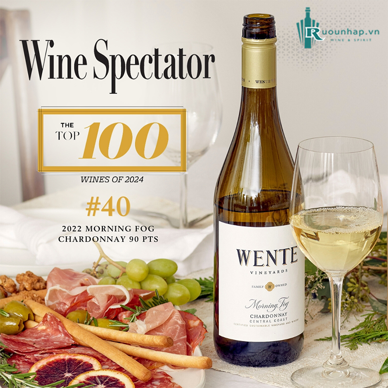 Rượu Vang Wente Vineyards Morning Fog Chardonnay