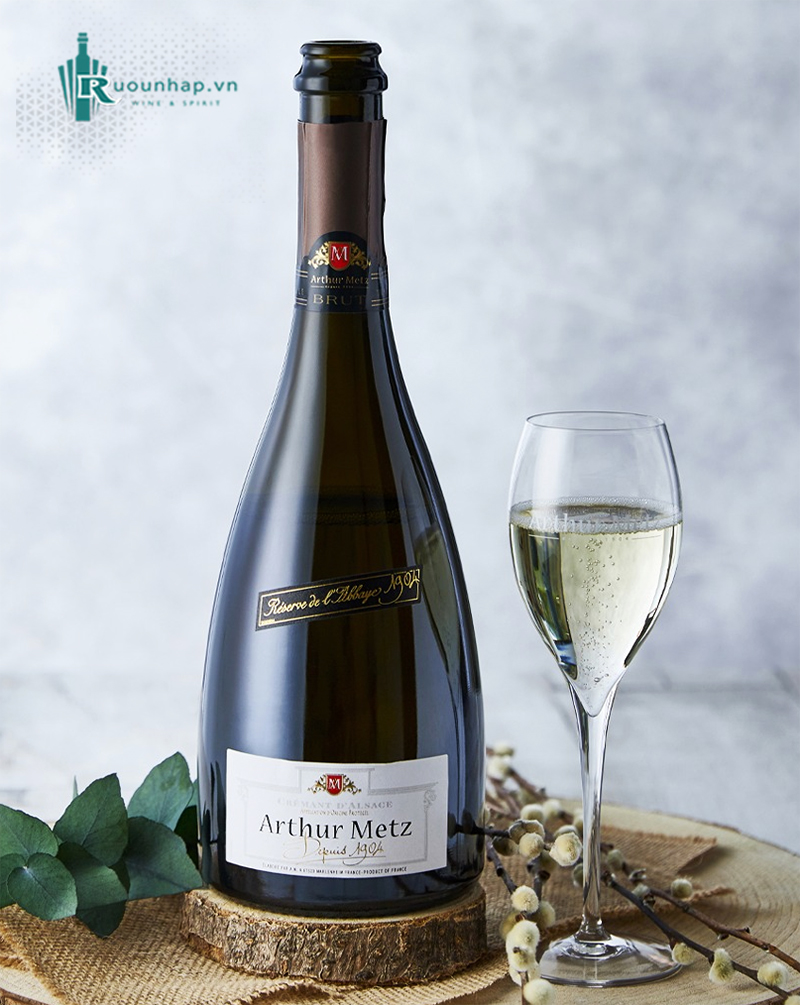 Rượu Vang Arthur Metz Cremant D'Alsace Brut Depuis 1904
