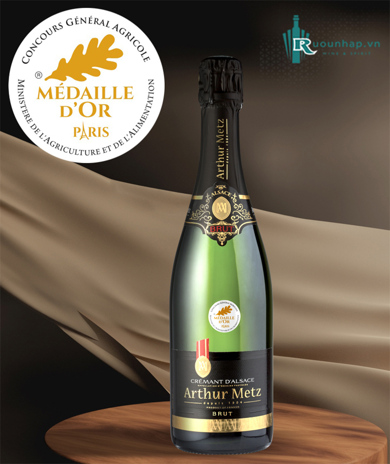 Rượu Vang Arthur Metz Cremant D'Alsace Brut Medaille