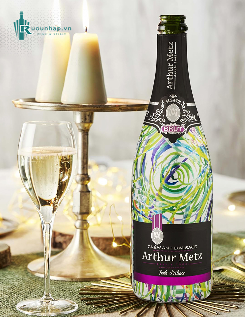 Rượu Vang Arthur Metz Cremant D'Alsace Perle Alsace