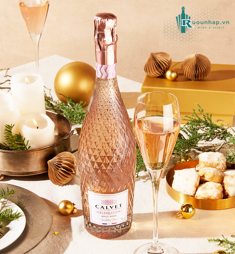 Rượu Vang Calvet Celebration Sparkling Rose