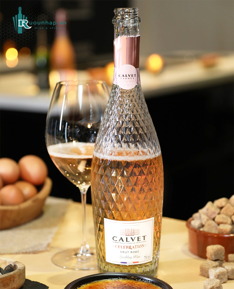 Rượu Vang Calvet Celebration Sparkling Rose