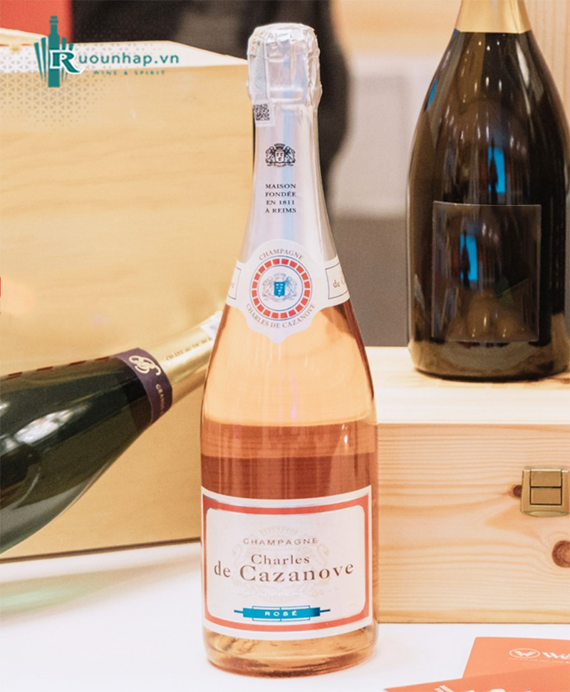 Rượu Vang Champagne Charles de Cazanove Brut Rose