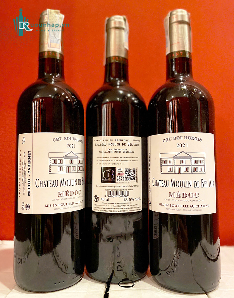 Rượu Vang Chateau Moulin De Bel air Medoc 5 Rượu Vang Chateau Moulin De Bel air Medoc