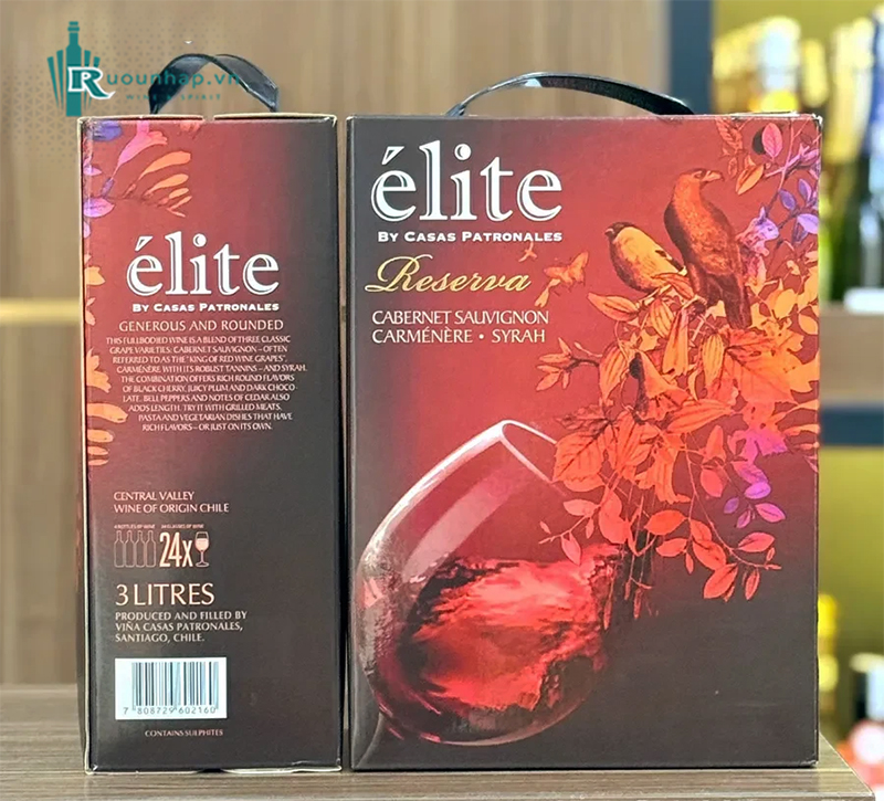 Rượu Vang Elite Casas Patronales Reserva Cabernet Sauvignon 3L 6 Rượu Vang Elite Casas Patronales Reserva Cabernet Sauvignon 3L
