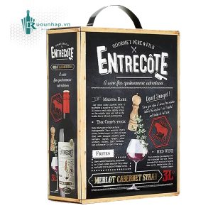 Rượu Vang Bịch Entrecote Merlot Cabernet Sauvignon 3L