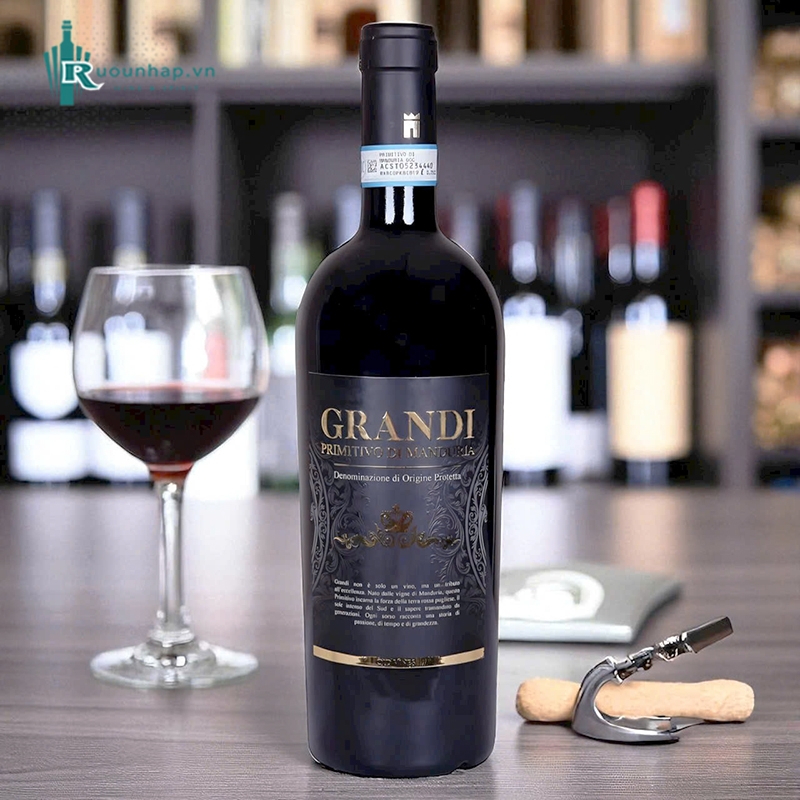 Rượu Vang Grandi Primitivo di Manduria DOP