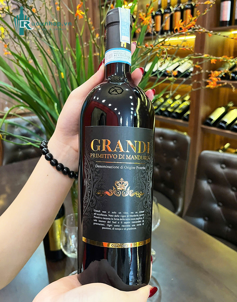 Rượu Vang Grandi Primitivo di Manduria DOP