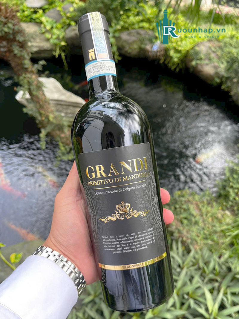 Rượu Vang Grandi Primitivo di Manduria DOP