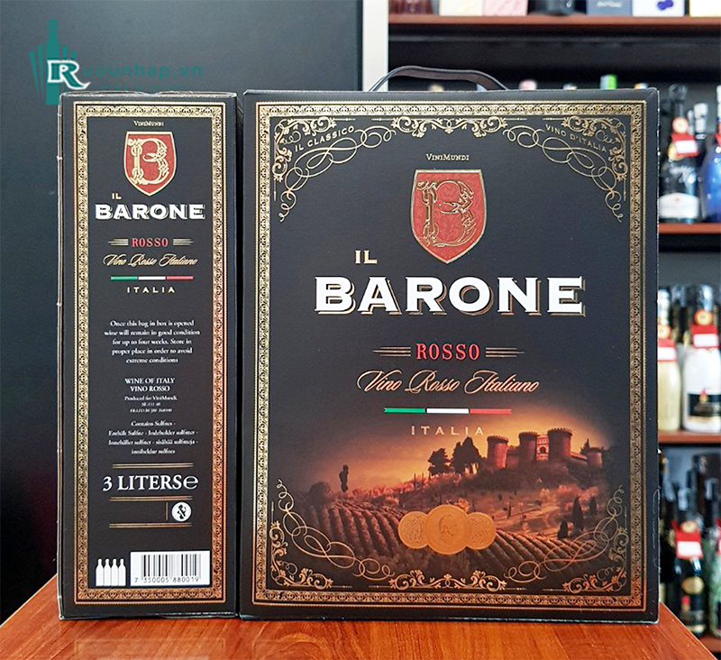 Rượu Vang Bịch IL Barone Rosso 3L