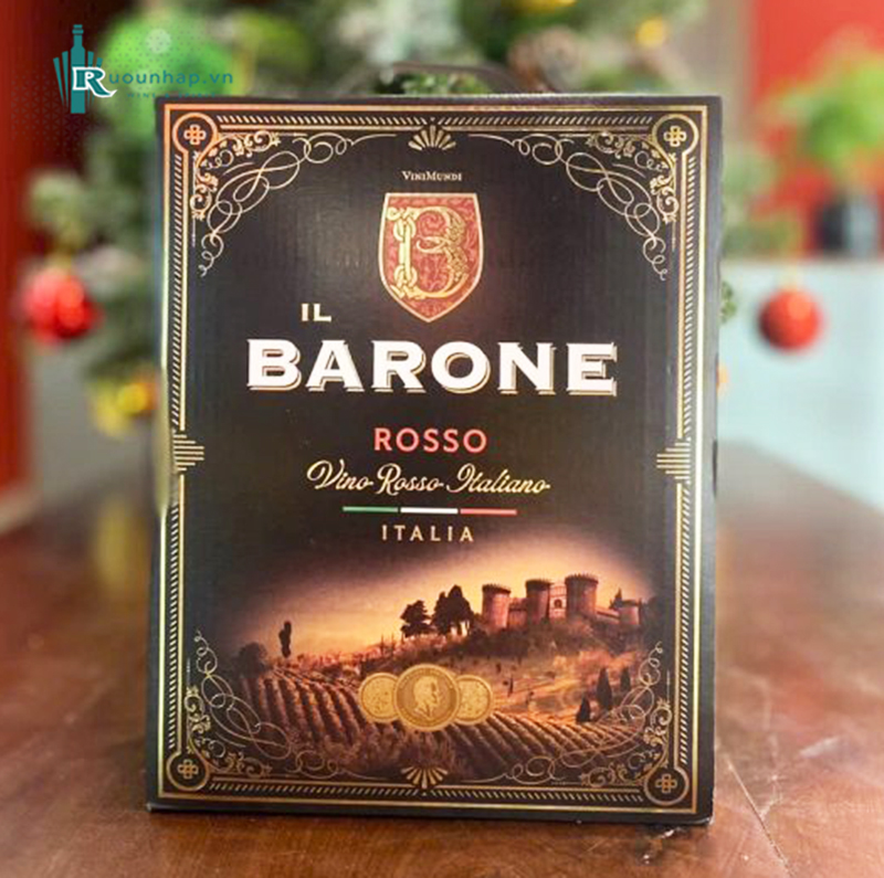Rượu Vang Bịch IL Barone Rosso 3L