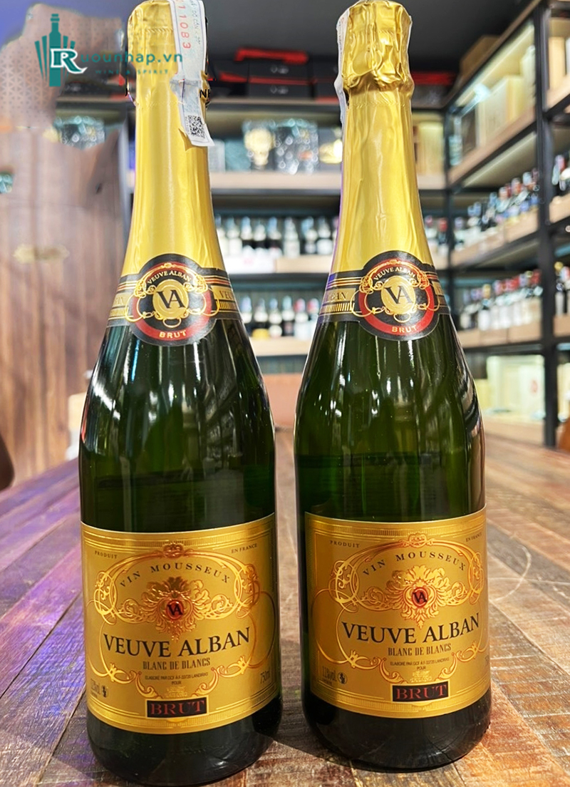 Rượu Vang Mousseux Veuve Alban Brut