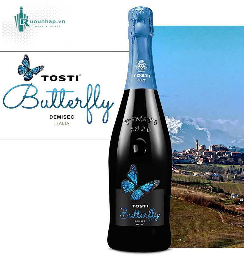 Rượu Vang Tosti 1820 Butterfly Demi Sec