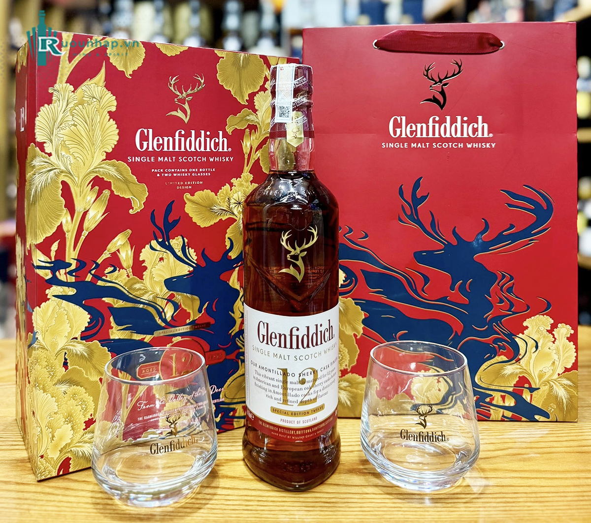 Rượu Glenfiddich 12 Năm Sherry Cask Hộp Quà Tết 2026 5 Rượu Glenfiddich 12 Năm Sherry Cask Hộp Quà Tết 2026