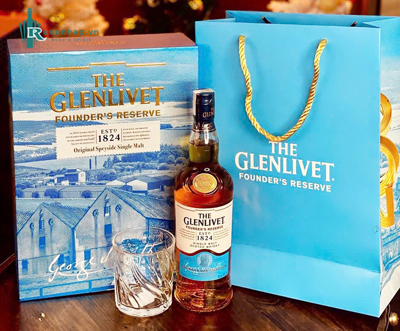 Rượu Glenlivet Founder's Reserve Hộp Quà 2026 5 Rượu Glenlivet Founder's Reserve Hộp Quà 2026