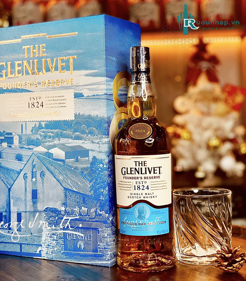 Rượu Glenlivet Founder's Reserve Hộp Quà 2026 4 Rượu Glenlivet Founder's Reserve Hộp Quà 2026