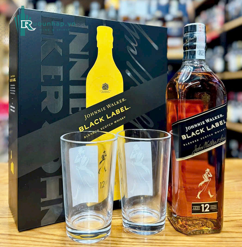 Rượu Johnnie Walker Black Label Hộp Quà 2026 4 Rượu Johnnie Walker Black Label Hộp Quà 2026