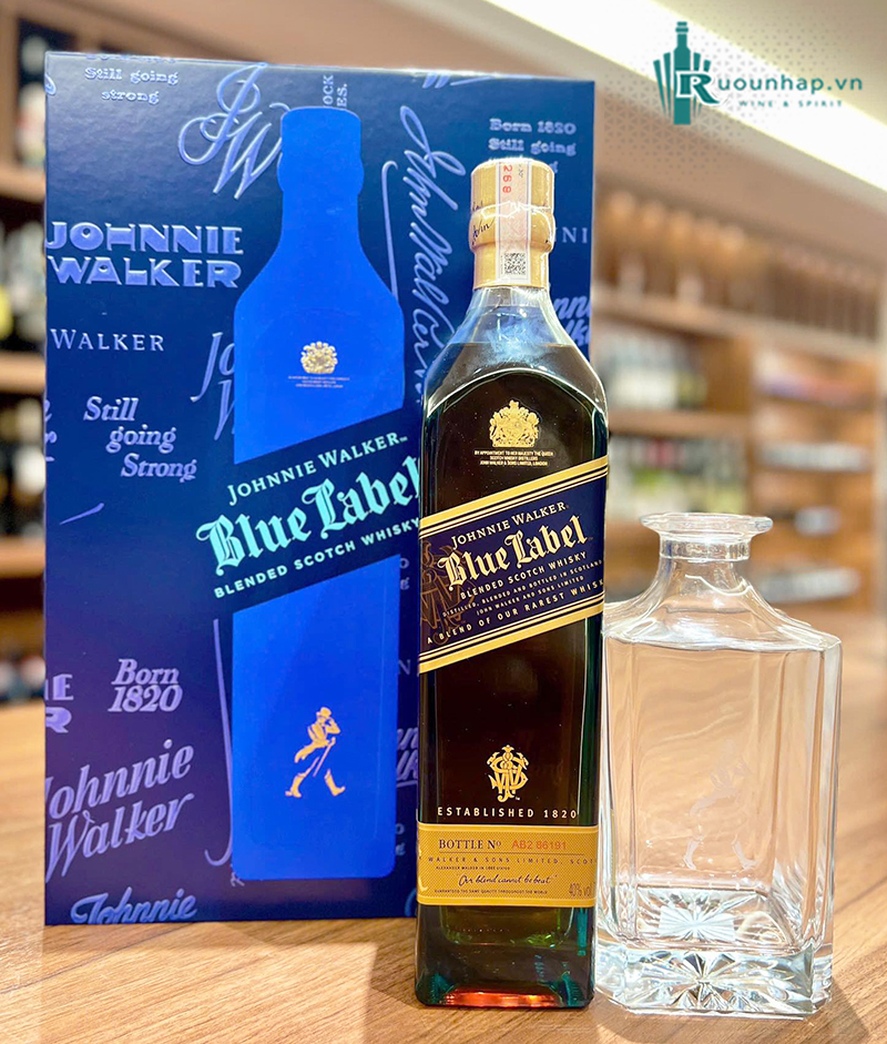 Rượu Johnnie Walker Blue Label Hộp Quà 2026 4 Rượu Johnnie Walker Blue Label Hộp Quà 2026