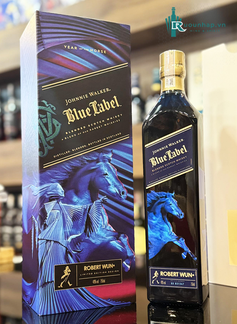 Rượu Johnnie Walker Blue Label Year Of The Horse 2026 4 Rượu Johnnie Walker Blue Label Year Of The Horse 2026